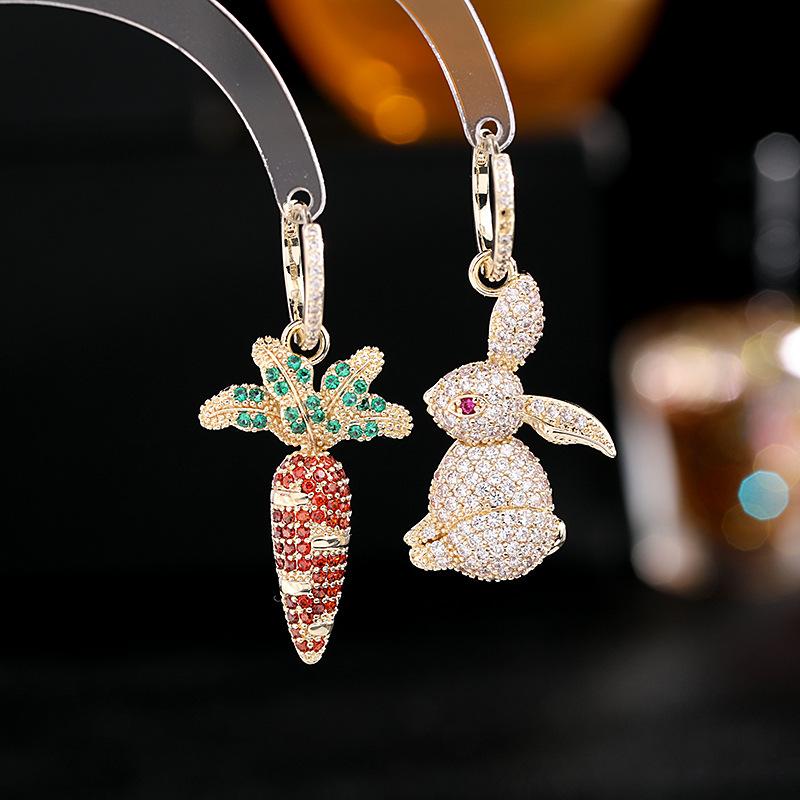 ピアス レディース 韓国風 ジルコニア かわいい ガーリー スイート 個性的 アシンメトリー ABタイプ ニ..