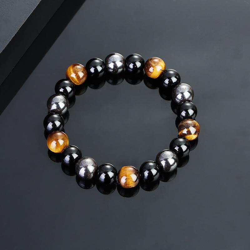 Turquoise - ブレスレット メンズ レディース タイガーアイ ヘマタイト 数珠 ビーズ パワーストーン 天然石 ペア お揃い カジュアル ファッション お守り ラッキーアイテム 6mm 8mm 10mm