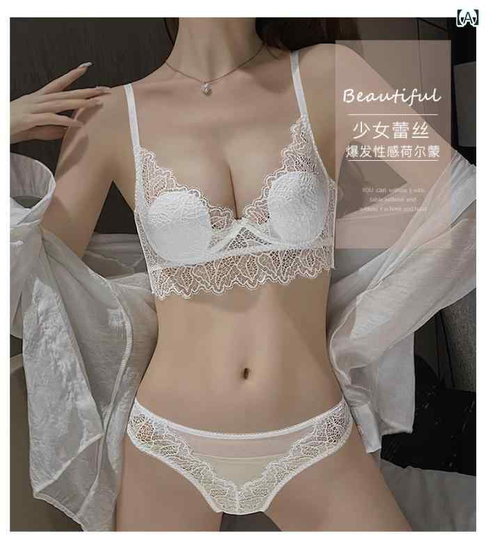 ブラジャー レディース 脇高 寄せ上げ 谷間メイク 美背 グラマー胸 華奢見え 薄手 レース セクシー 超薄モールドカップ 記憶ワイヤー 3/4カップ 補正下着 快適 ナイロン コットン secure-depo-10575304 セキュアデポ サンプル画像2