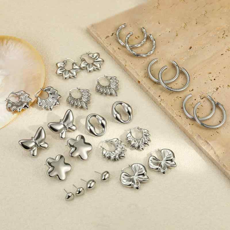 ピアス イヤリング レディース ステンレス製 錆びにくい 変色しにくい 電気メッキ加工 おしゃれなデザ..