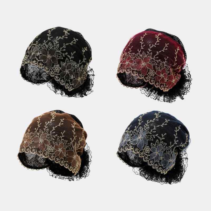 帽子 レディース ママ イスラム教徒 通気性 防風 白髪隠し 花柄 ターバンキャップ おしゃれ エレガント..