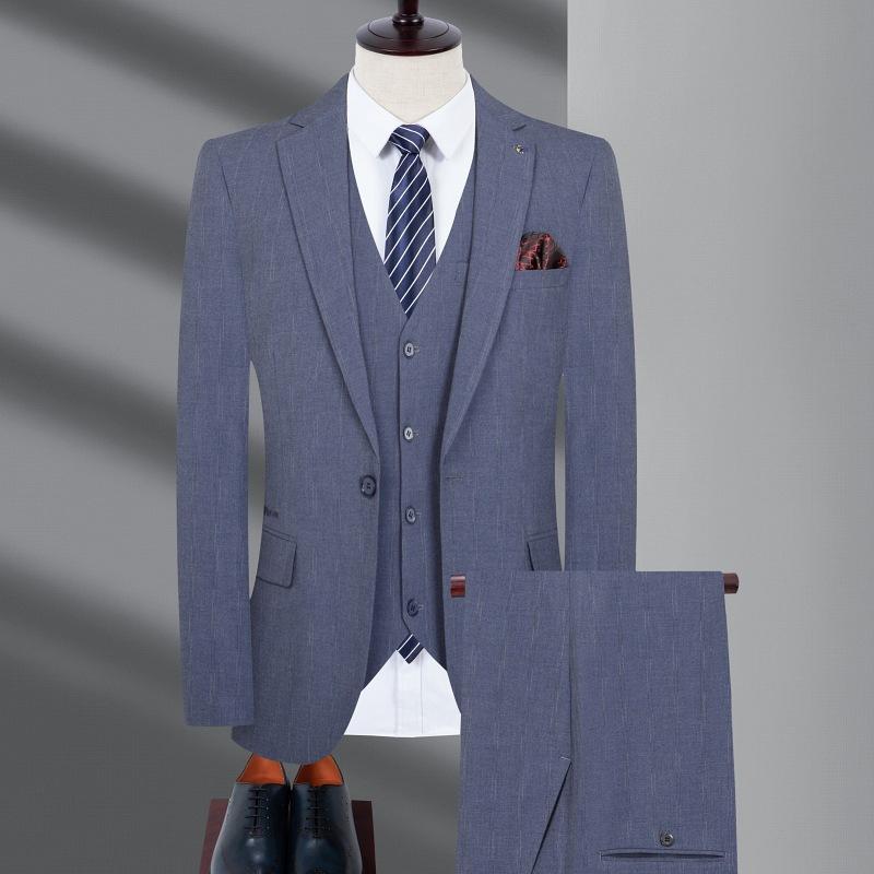 スーツ メンズ 男性用 保温 ウール 厚手 スリムフィット 高級感 ビジネス フォーマル 結婚式 冠婚葬祭 通勤 リクルート カジュアル スリーピース 秋冬
