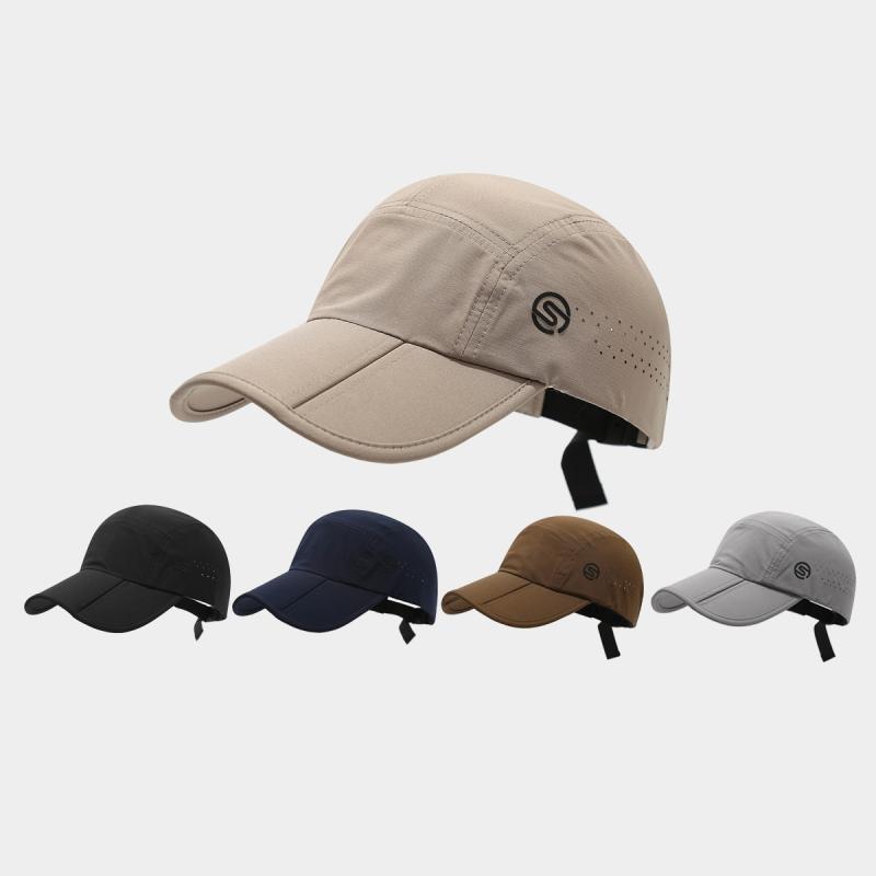 帽子 速乾 通気性 UVカット 防風 収納 折りたたみ サイズ調整可能 アウトドア レジャー 登山 釣り スポーツ 野球帽 ベースボールキャップ ナイロン素材 春夏