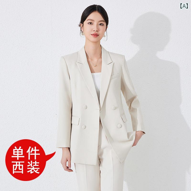 スーツ セットアップ レディース 女性用 ゆったり ルーズ ミドル丈 オフィス ビジ...