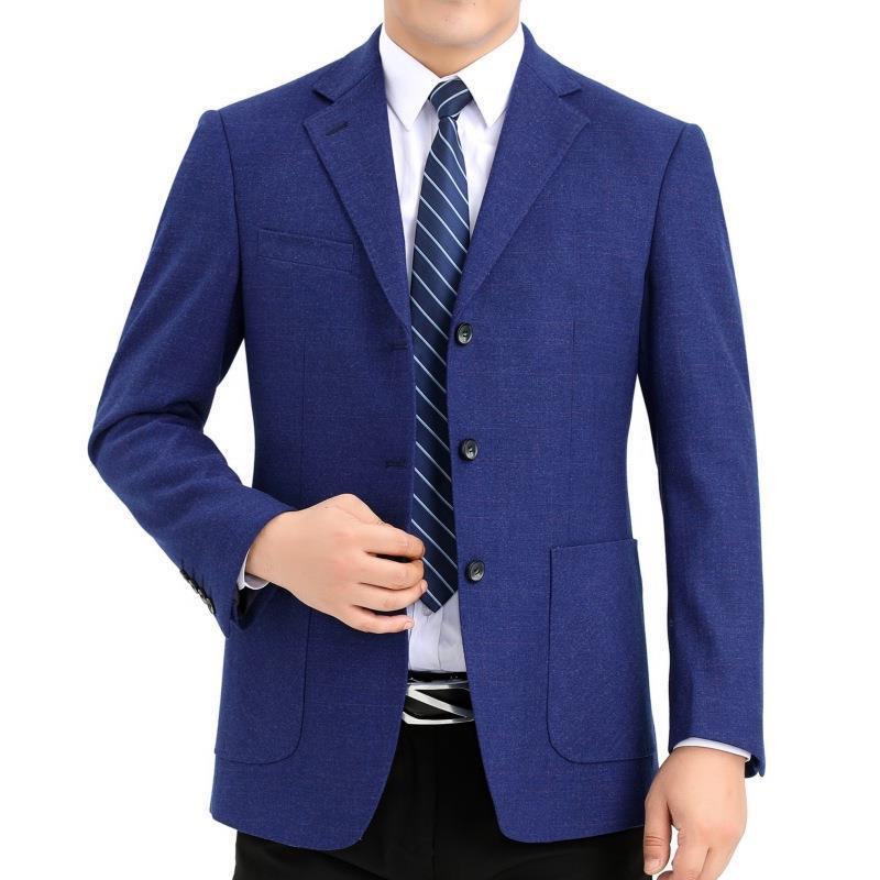 ジャケット メンズ ウール 形態安定 防シワ ビジネス カジュアル 通勤 オフィス 上品 テーラードジャケット シングルブレスト 秋冬 中年向け