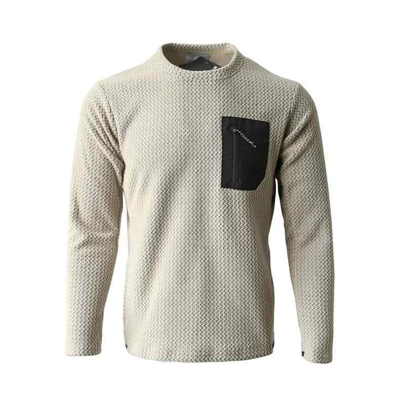 スウェット メンズ ユニセックス 波ウェーブ 春秋 アウトドア トレーニング スポーツ 保温 速乾 長袖 ポリエステル