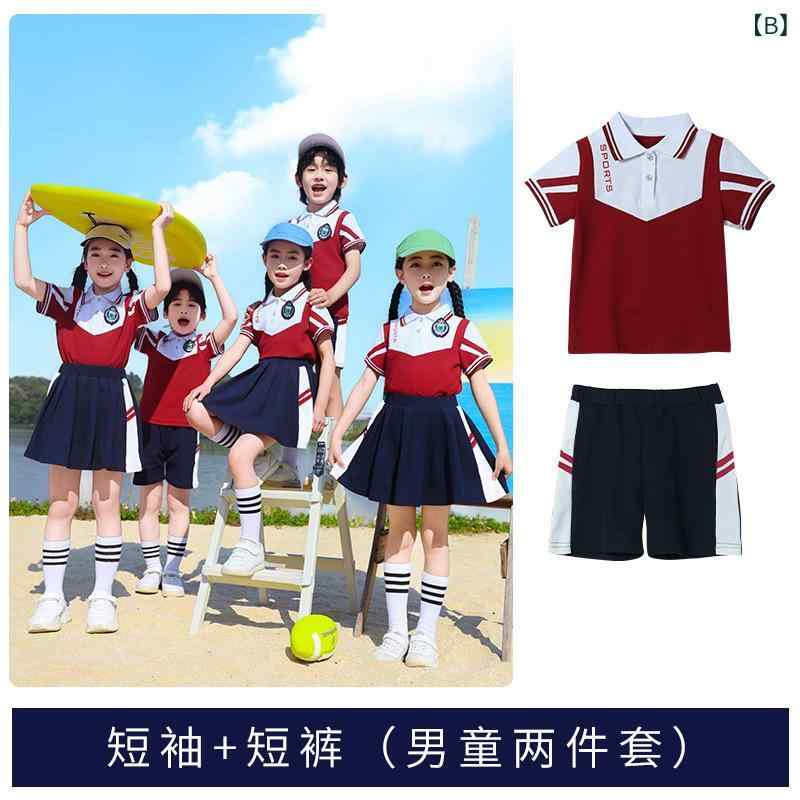 スクールウェア キッズ 男の子 女の子 男女兼用 運動会 幼稚園 小学生 柔らかな肌触り 綿素材 春秋 ジップアップ ジャケット ロングパンツ 半袖 ショートパンツ スカート セットアップ 2点セット 3点セット 4点セット 3
