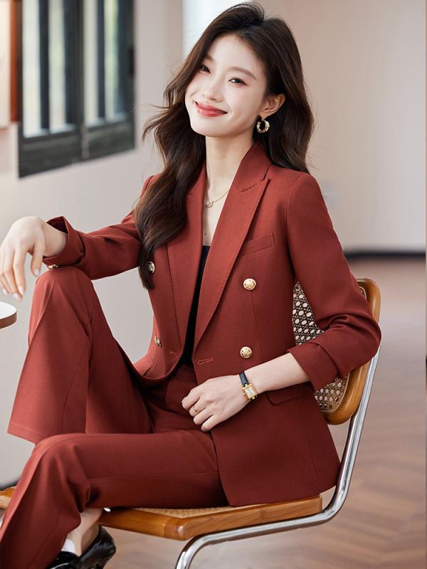 ジャケット レディース 春夏 長袖 テーラード 美容サロン 制服 ユニフォーム オフィス ビジネス 通勤 フォーマル カジュアル ワーク セットアップ きれいめ 上品 ポリエステル ウール混 ブラック ピンク キャラメル