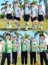 スクールユニフォーム キッズ 男女兼用 小学生 幼稚園 長袖 スポーツウェア スリーピース セット 春秋 ブリティッシュスタイル コットン素材 切り替えデザイン...