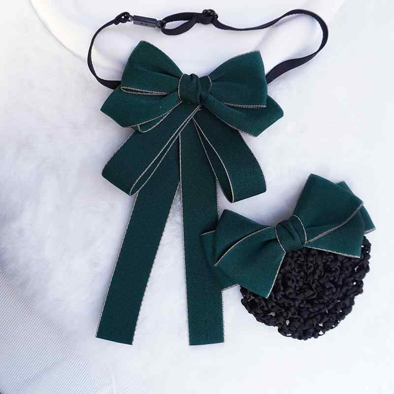 ヘアアクセサリー レディース 耐久性 オフィス 制服 ビジネス用 蝶ネクタイ ボウタイ ヘアクリップ セ..