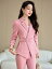 形態安定 しわになりにくい ウエストマーク スーツ レディース ピンク パンツスーツ セットアップ ショ..
