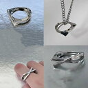 シンプル 高見え ジルコニア ネックレス レディース 指輪 セット 鎖骨 U字 幾何学 クロスチェーン 合金 韓国風 おしゃれ フェミニン デイリー プレゼント