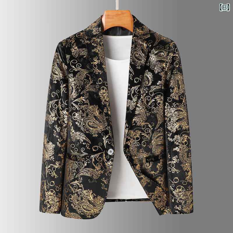 スーツジャケット メンズ ゴールド シルバー 秋冬 ブリティッシュ カジュアル 大人カジュアル コーデュロイ スリムフィット 結婚式 フォーマル