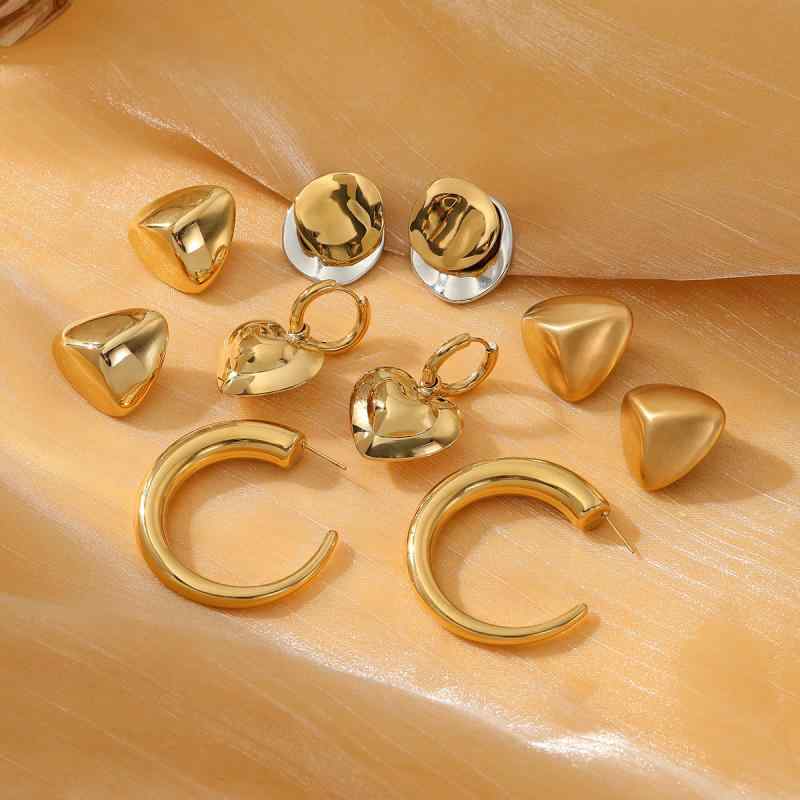 Freshwater Pearl - ピアス レディース 女性用 欧米風 ファッション シンプル 色落ちしない ハート チタン鋼 18金 ステンレス 電気メッキ加工 高級感 通勤 オフィススタイル 高汎用性