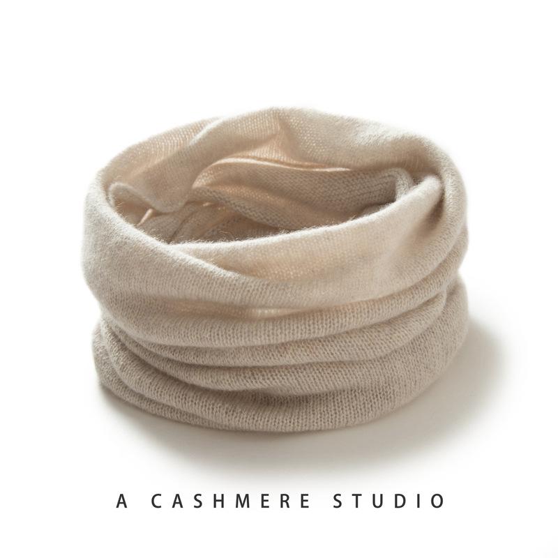 ネックウォーマー メンズ レディース 男女兼用 100%純カシミヤ 防寒 保温 暖かい スヌード ニット 通勤 通学 普段使い シンプル カジュアル 無地 冬