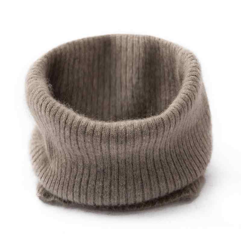 ネックウォーマー 男女兼用 ユニセックス カシミヤ ニット 透かし編み 無地 防寒 暖かい あったか 付け襟 フェイクカラー スヌード シンプル おしゃれ 秋冬