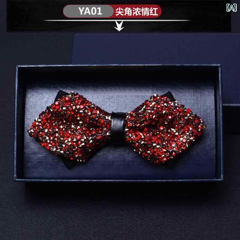 蝶ネクタイ メンズ 結婚式 披露宴 新郎 ゲスト フォーマル 英国風 ブリティッシュスタイル クリスタル 立体感 おしゃれ スタイリッシュ ワインレッド ボルドー シャンパンゴールド ロイヤルブルー シルバー ブラック ローズレッド secure-depo-10589528 セキュアデポ サンプル画像2