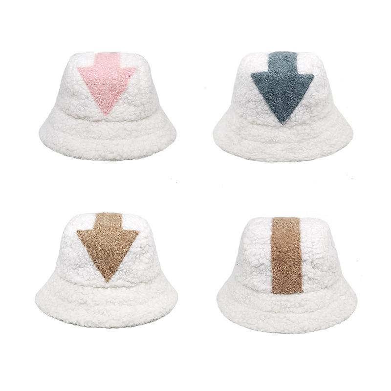 バケットハット ユニセックス ボア フェイクファー アロー柄 矢印模様 あったか 防寒 保温 UVカット 秋..