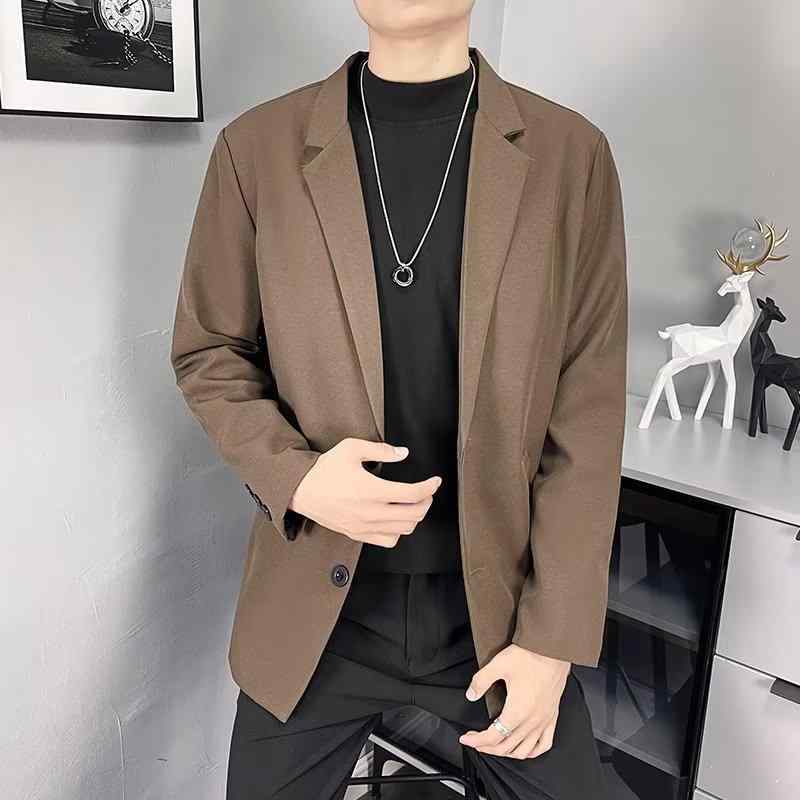 カジュアルジャケット メンズ 秋冬 韓国風 クール きれいめ 大人の ビジネスカジュアル オフィス 通勤 ゆったり 形状記憶 シワになりにくい 多ポケット ポリエステル混紡 黒 グレー