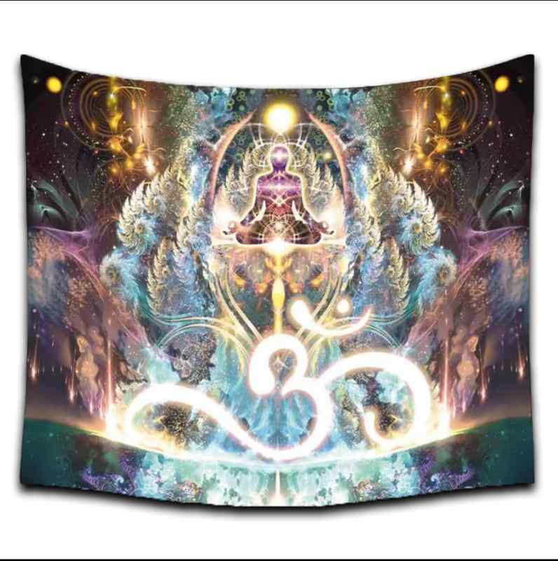 タペストリー 壁掛け ウォールデコ おしゃれ 北欧風 インスタ映え 仏像柄 洗濯可能 大判 装飾布 リビン..