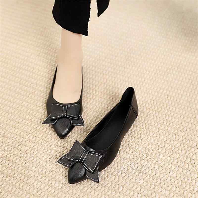 パンプス レディース 女性用 疲れにくい 楽ちん 快適 フラット ローヒール ポインテッドトゥ オフィス ビジネス 通勤 フォーマル 仕事用 デイリー リボン ...