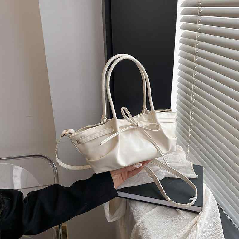 バッグ レディース 女性用 斜め掛け 手提げ リボン バスケット風 韓国ファッション 春夏…