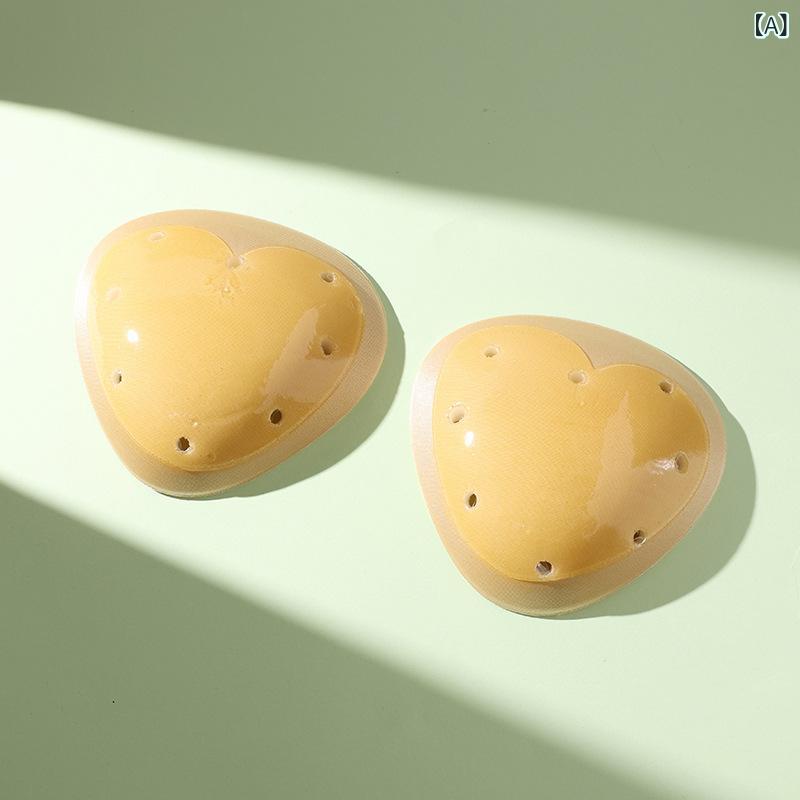 ブラパッド レディース 盛り 粘着 厚手 蒸れない 水着ドレス用 インナー 通気性 ベージュ ブラック 肌色