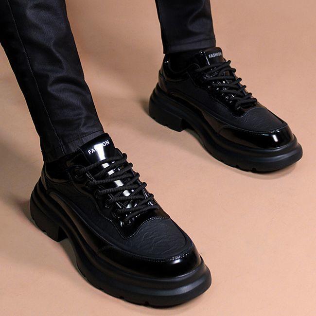 革靴 メンズ 厚底 シークレットヒール ダービーシューズ ビジネス カジュアル フォーマル 通勤 ラウンドトゥ レースアップ マイクロファイバー ラバーソール ブリットスタイル