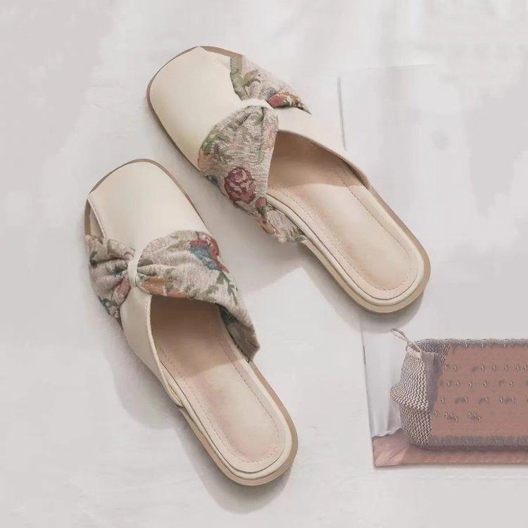 ミュール サンダル レディース 女性用 バックレス クローズドトゥ フラット ぺたんこ スリッポン 楽ち..