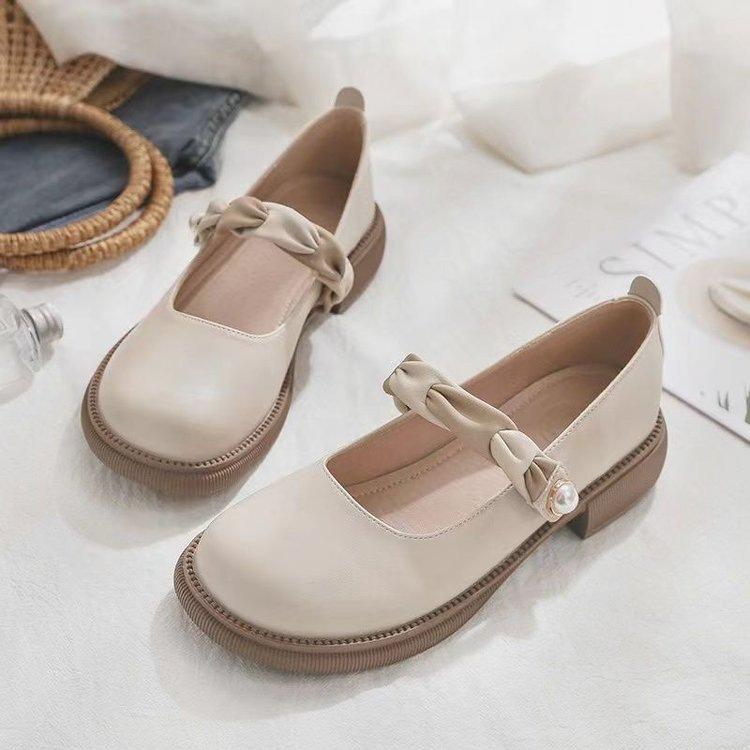 メリージェーン レディース 太ヒール 中ヒール ラウンドトゥ ストラップ パンプス フレンチスタイル ブリティッシュスタイル つま先あり サンダル PUレザー ...