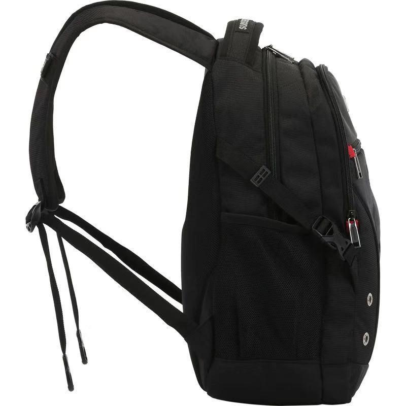 リュックサック バックパック メンズ 男性用 SUISSEWIN 大容量 多機能 ビジネス 通勤 通学 旅行 トラベル 14インチPC収納対応 負担軽減 軽量 オックスフォード生地 ブラック 黒 ブルー 青(4)