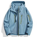 マウンテンパーカー メンズ レディース 男女兼用 高機能 防風 防水 透湿 アウトドア 登山 キャンプ トレッキング ハイキング フード付き ゆったり ルーズフ...