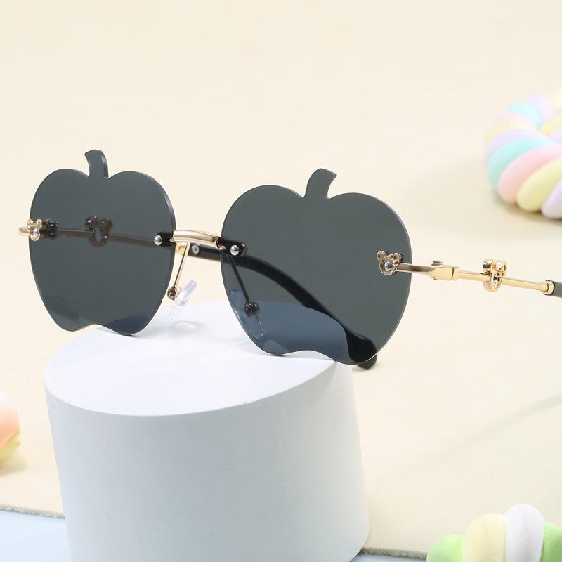 サングラス キッズ ベビー 男の子 女の子 UVカット 多角形 フレームレス おしゃれ ファッション PCレン..