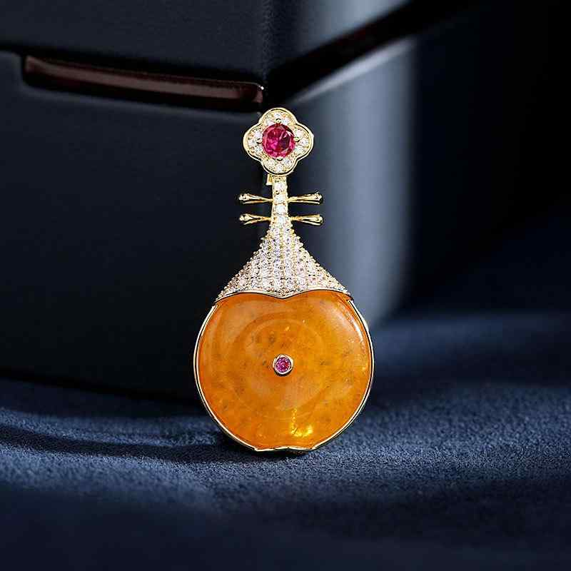 ブローチ レディース 女性用 レトロ 中国風 琵琶モチーフ 個性的デザイン チャイナドレス ドレス パー..