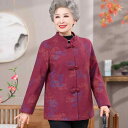 コート レディース シニア ショート丈 メルトン ウールライク ゆったり オープンフロント 中厚手 秋冬 花柄 ボタニカル柄 ポケット付き ポリエステル素材 レ...