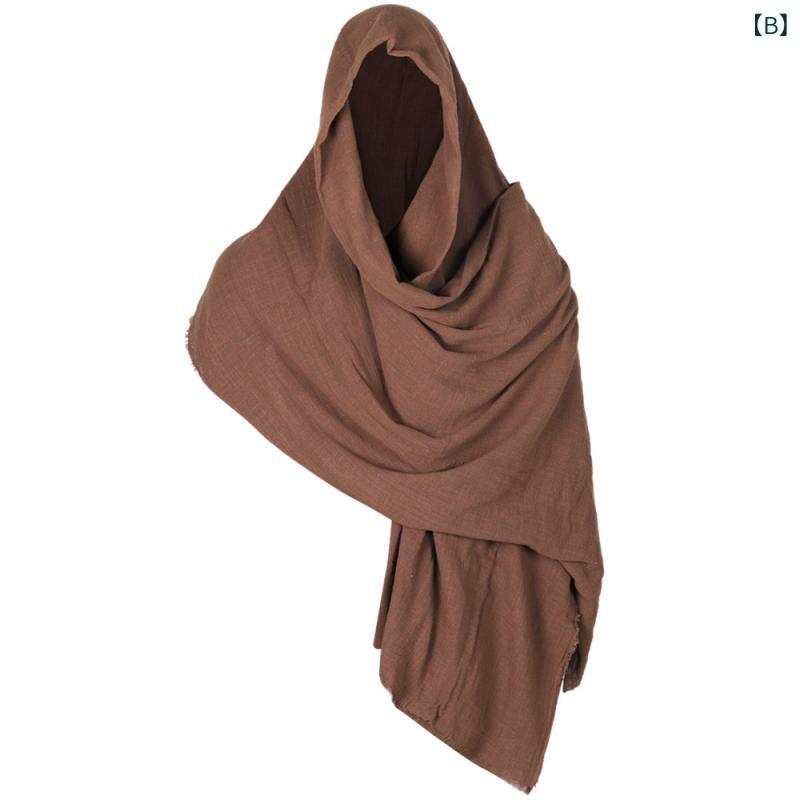 コスチューム 男女兼用 中世 ルネサンス フード付き マント ケープ ベルト ハロウィン 海賊 綿100% 防寒 オールシーズン 仮装 イベント