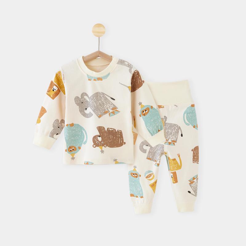 肌着 キッズ ベビー 子供 綿100% 純綿 ハイウエスト 丸首 吸汗 通気性 A類基準 肌に優しい パジャマ ル..