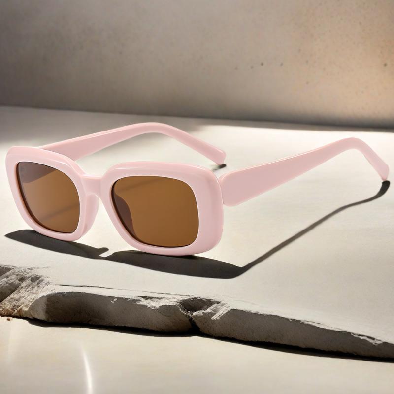 サングラス レディース UV400カット スクエア型 レトロ おしゃれ シンプル 高級感 運転 旅行 日よけ イ..