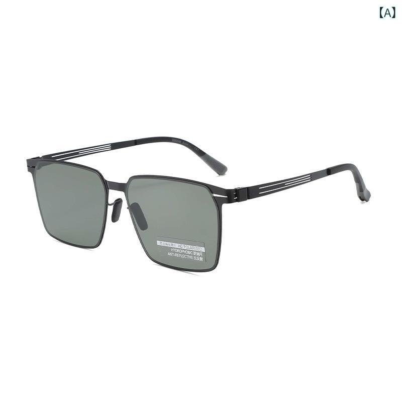 サングラス メンズ 男性用 偏光レンズ UVカット UV400 紫外線対策 アビエーター パイロット 運転 ドライブ サイクリング 旅行 アウトドア ナイロン メタルフレーム 近視対応