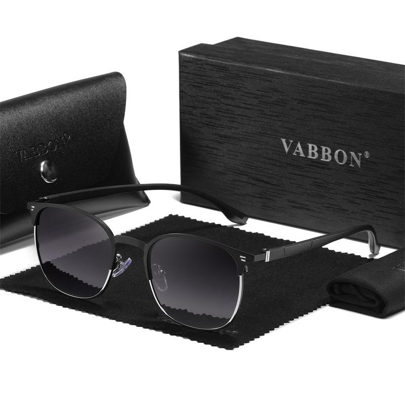 サングラス メンズ 男性用 偏光 UV400 紫外線カット 高級感 運転 ドライブ アウトドア スポーツ 釣り サイクリング ビジネス ファッション TACレンズ採用 金属フレーム 楕円形(4)