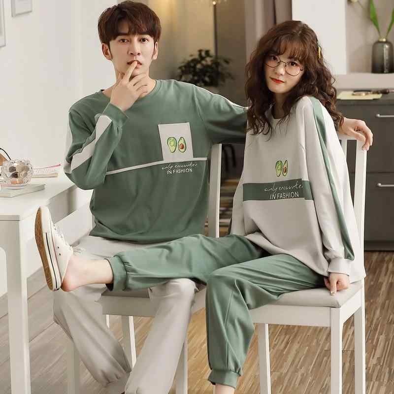 パジャマ ルームウェア メンズ レディース 純綿 コットン100% 長袖 長パンツ 春秋 かわいい カジュアル..