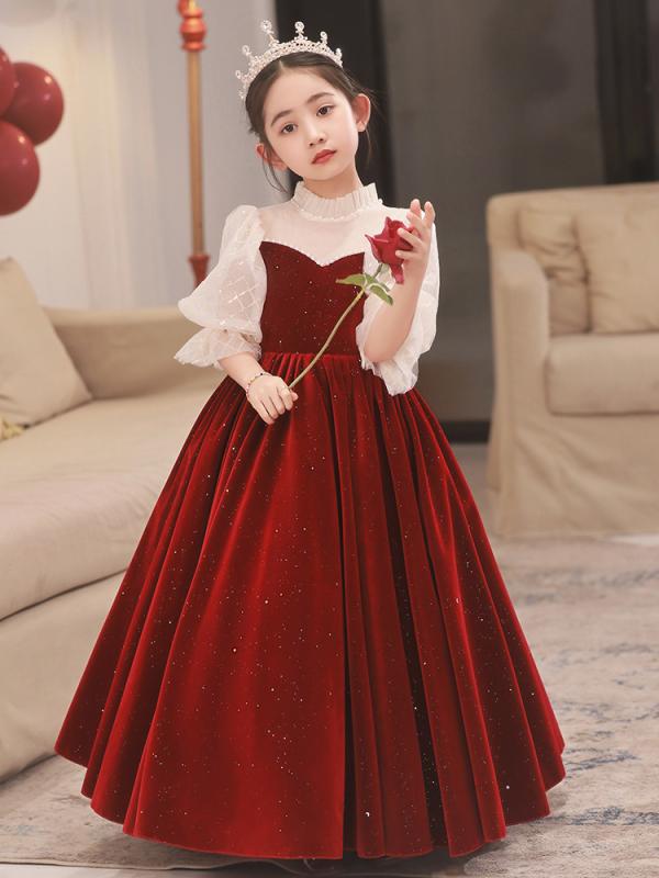 子供ドレス 女の子 女児 結婚式 フラワーガール ピアノ発表会 ステージ衣装 プリンセス フォーマル プ..
