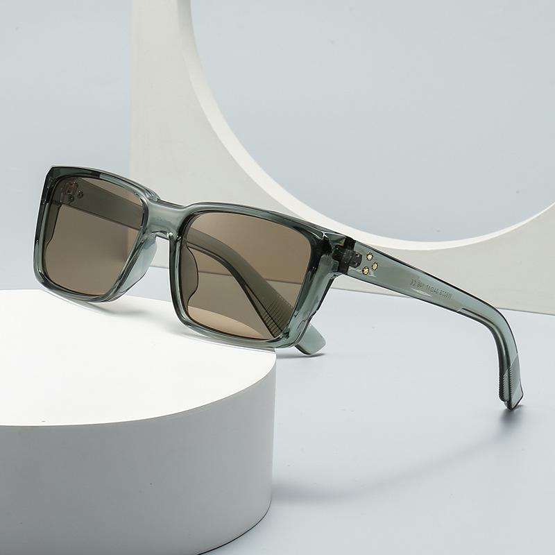 Sunglasses - サングラス ブルーライトカット UV400 欧米風 レトロ ヴィンテージ 多角形 モダン おしゃれ フルフレーム ストリートスタイル SNS映え PCレンズ プラスチックフレーム 秋冬 ヒョウ柄 運転 ドライブ