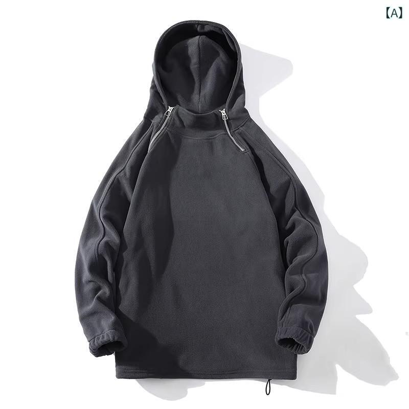 パーカー メンズ 男性用 フリース フード付き プルオーバー ゆったり ルーズフィット ビッグシルエット カジュアル スポーツ 部屋着 普段使い アウター 秋冬 シワになりにくい
