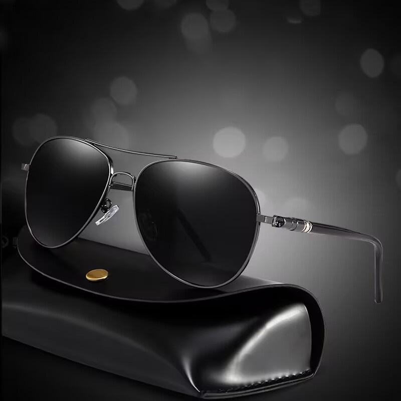 サングラス メンズ レディース 偏光 UVカット UV400 アビエーター メタルフレーム 軽量 高級感 レトロ おしゃれ ファッション 運転 釣り 旅行 日焼け対策