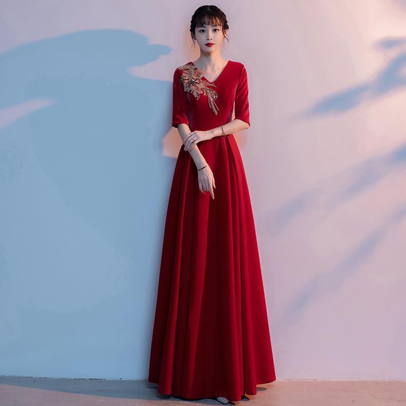 ロングドレス レディース 大人用 合唱団 演奏会 発表会 舞台 司会 イブニングドレス フォーマルドレス ..