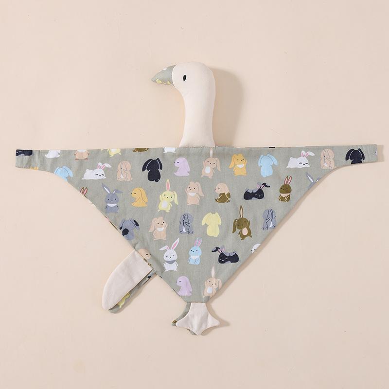 ベビー 新生児 赤ちゃん 安眠タオル ブランケット 白鳥 ぬいぐるみ ハンドパペット 寝かしつけ 睡眠導入 おもちゃ ソフト 布製 出産祝い ギフト 男の子 女の子 0歳 1歳