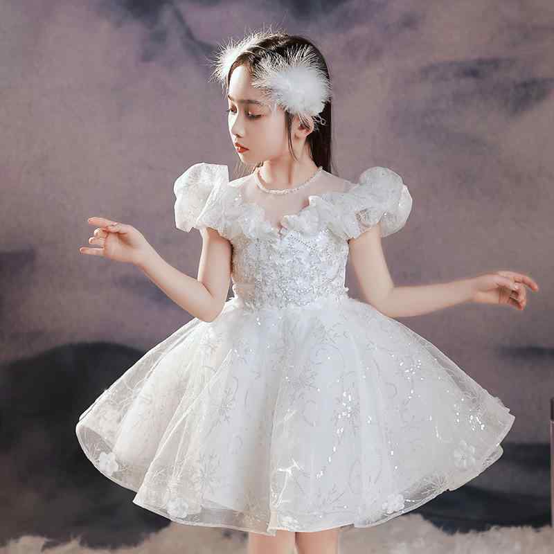 キッズ ドレス 女の子 結婚式 ピアノ発表会 プリンセスドレス 演奏会 フォーマル ウェディング フラワ..