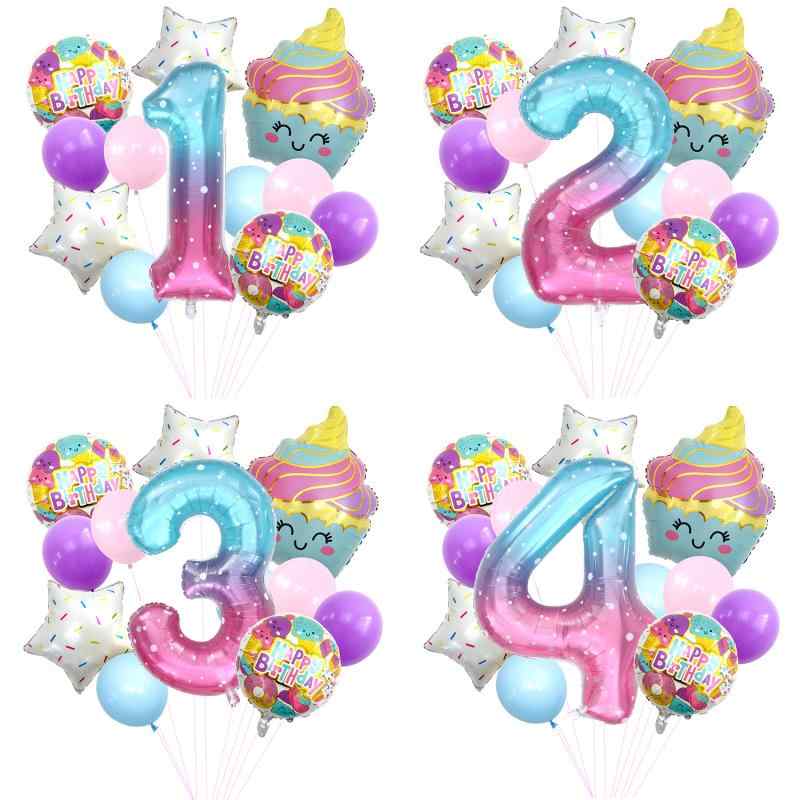 バルーン サマー アイスクリーム モチーフ マカロンカラー アルミ製 星空 数字 誕生日 パーティー 結婚式 イベント デコレーション セット かわいい 華やか
