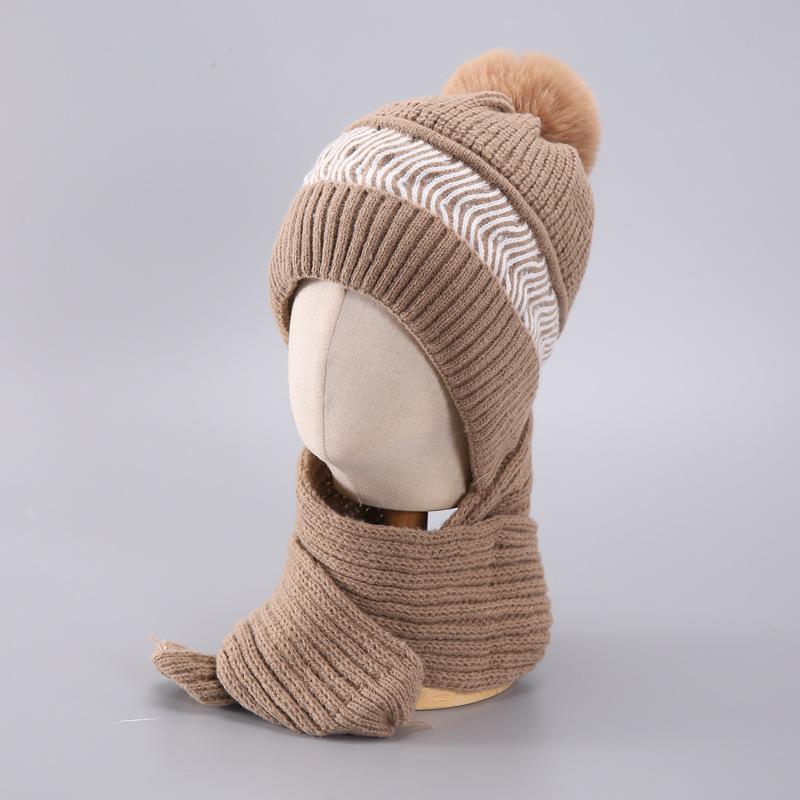 ニット帽 レディース 裏起毛 ネックウォーマー一体型 厚手 防寒 保温 防風 通気性 冬用 カジュアル お..